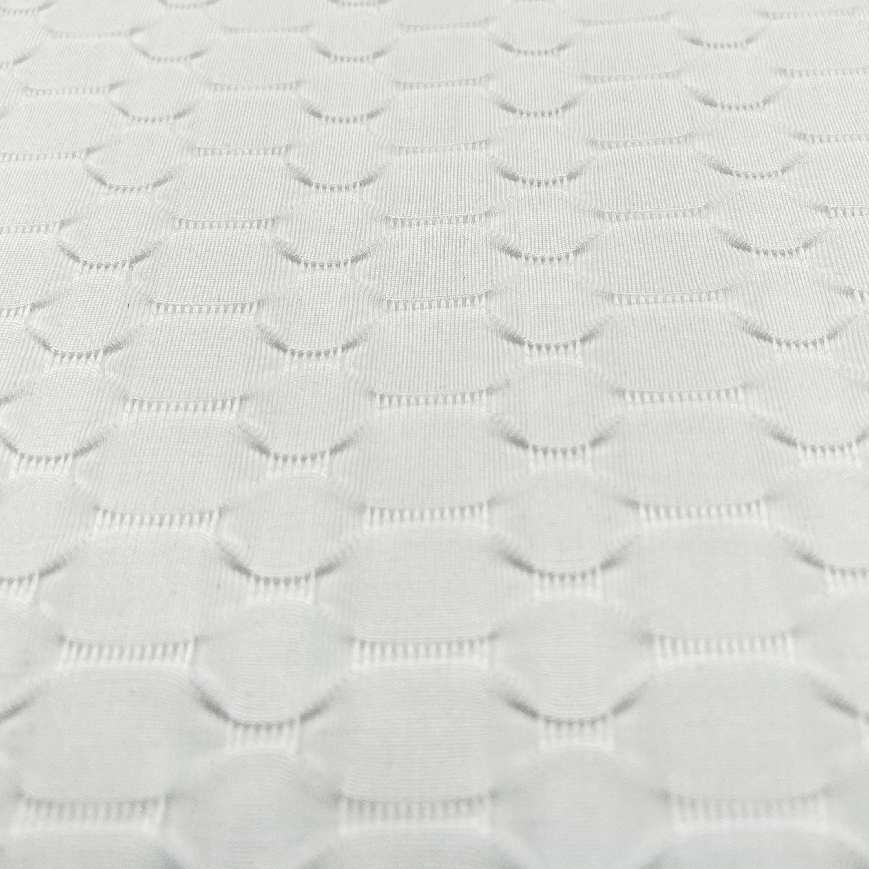 VIT JACQUARD TYG